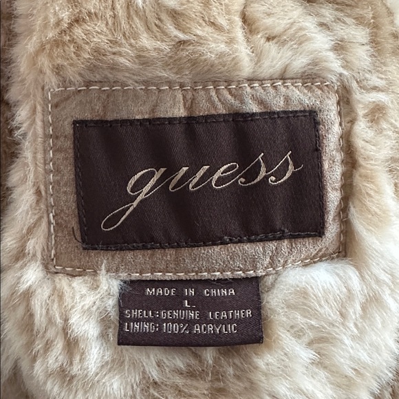 Vintage Guess Women's Teddy Jacket - Picture 6 of 11